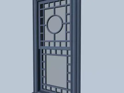 Window art deco 3D model