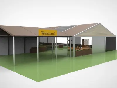  large tent event 3D model