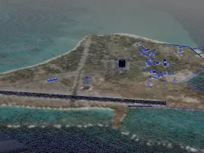 Midway Island  Midway Atoll MidwayIsland 3D model
