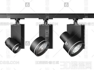 Spotlight Collection led strip ceiling light 3D model