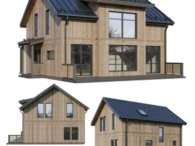 Modern house v100 3D model