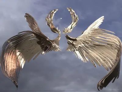 Devine kingdom helmet wings 3D 3D model