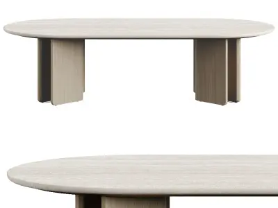 Arhaus Jaira Coffee Oval Table Low-poly 3D model