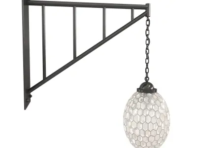 Custom made wall light 3D model
