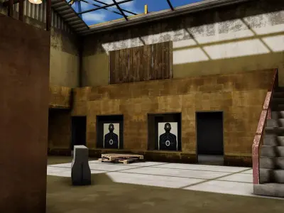 Dockyard Environment - Mobile Optimized for Games Low-poly 3D model