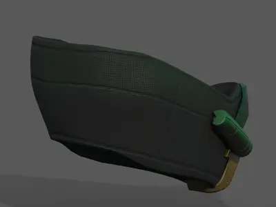 Gas mask respirator scifi futuristic 3d model  Low-poly 3D model 17