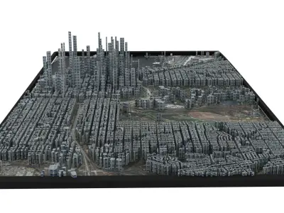 City of San Diego Low-poly 3D model