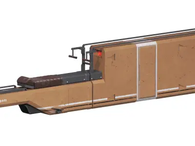 Speeder - hover flying bike concept Low-poly 3D model