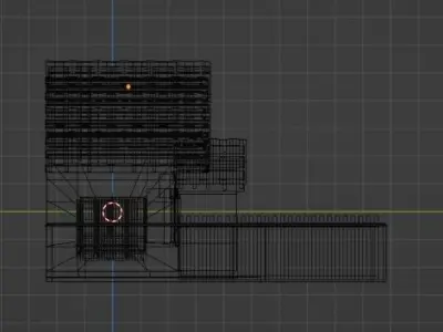 Typical Brazilian lower middle class house 3D model