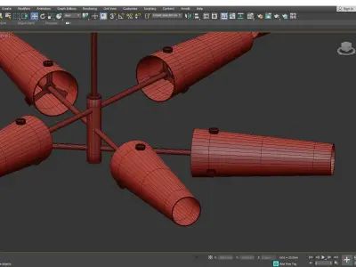 VALANTE CHANDELIER Low-poly 3D model