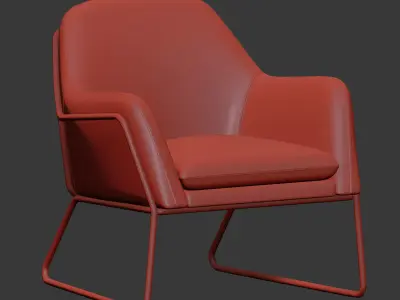 Frame Armchair Made 3D model