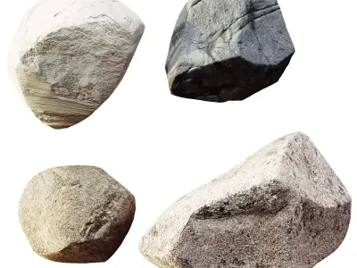 AV Architecture Rock Stone Cliff Set 3D model