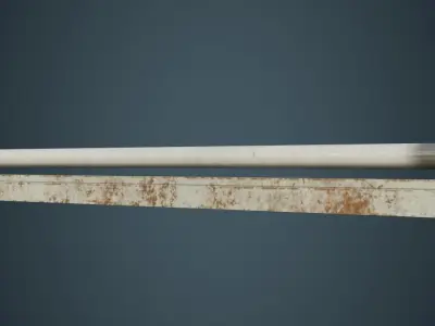 Fluorescent Bulb 3B Low-poly 3D model