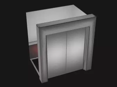 PS1 Styled Low-poly Elevator Low-poly 3D model