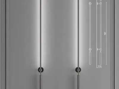 COLIBRI door handle 3D model