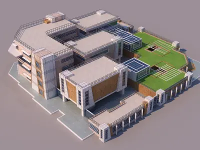 0147 - Modern Building 3D model