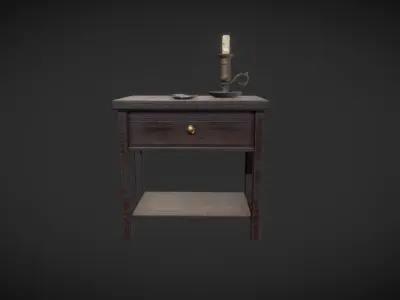 Old Dresser Game Ready Low-poly 3D model
