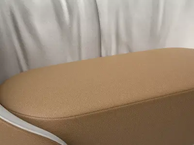 Sofa- Tonin Casa MAMA Suede sofa Low-poly 3D model