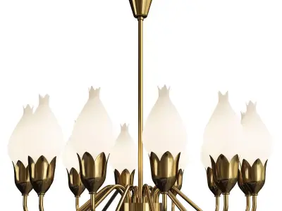Ceiling Lamp Produced by Fog and Morup Low-poly 3D model