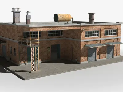 Factory xx17 Low-poly 3D model purchase