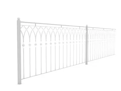 wrought iron design 3D model Low-poly 3D model