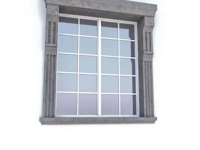 Classic Window Collection Low-poly 3D model