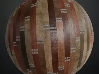 Imperial Green Lacquered Wood Inlay PBR Seamless Texture