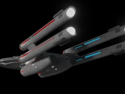 Proxima Class Battleship TOS Era 3D model