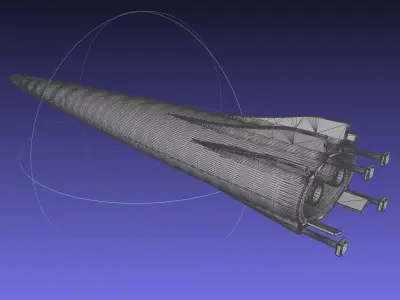 Small SSTO Rocket Concept Printable Miniature 3D print model