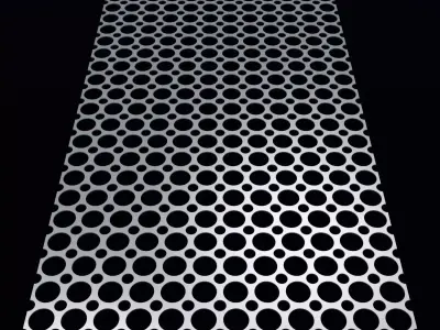 Perforated panel with 62 percent opening 25O148 3D model