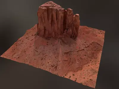 Canyon Cliff B - Scan 3D model