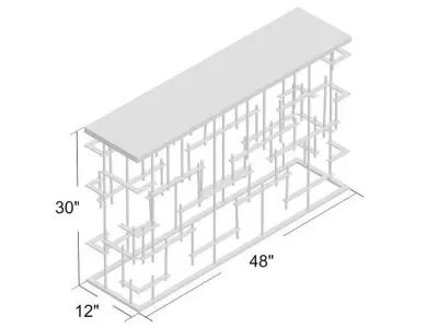 Almand Console Table 3D model