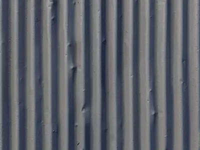 Green Corrugated Metal Texture