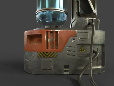 Sci-Fi Container Low-poly 3D model get