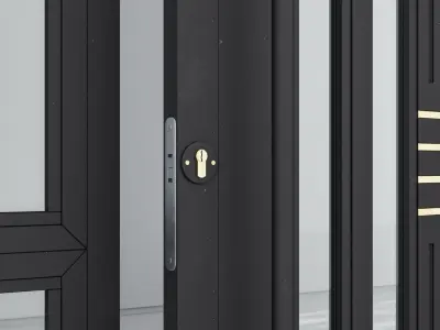 Aluminium door 288 3D model