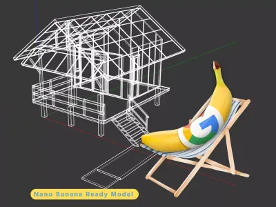 Ricefield Cabin - Home at Weekend Series - Tiny Home 3D model