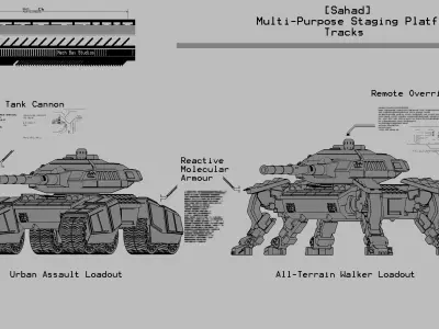 28mm All-Terrain Tank - Sahad 3D print model