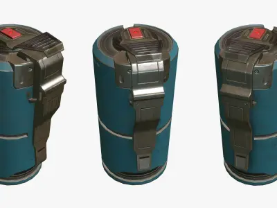 Sci Fi Grenade Low-poly 3D model buy