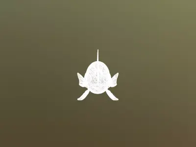 Stylized Pink Pearl-Scale Fish - PBR Low-poly 3D model