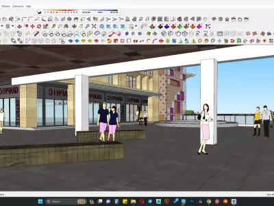 Hospital sketchup model 3D model