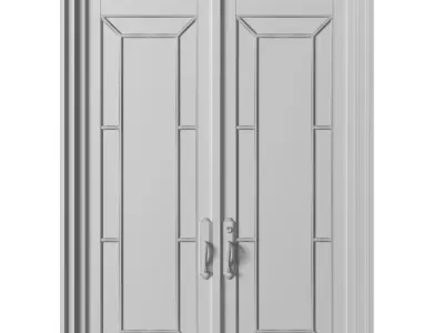 Entrance modern classic street Doors 3D model