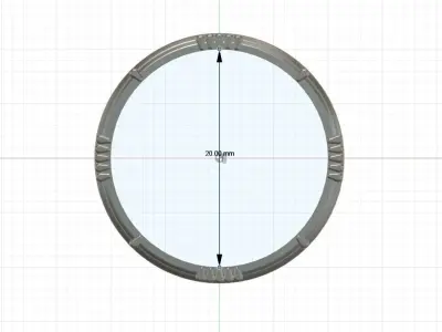 Sci fi Ring for 3d print SLA or FDM 3D print model