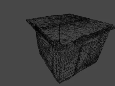 Abandoned Building 1 SCAN Low-poly 3D model
