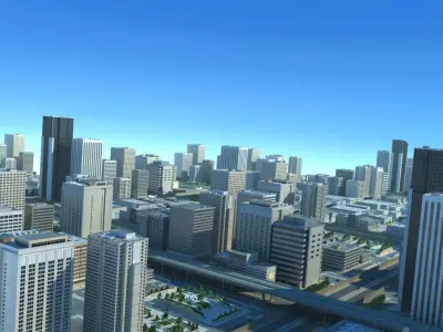  City Big Cityscape Highway 