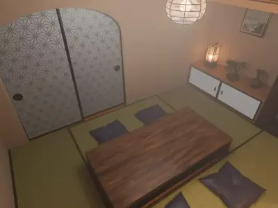 Japanese Serenity Room 3D model