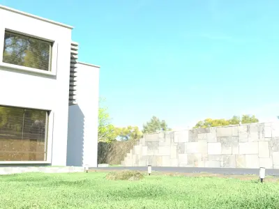 House Exterior Scene 3D model