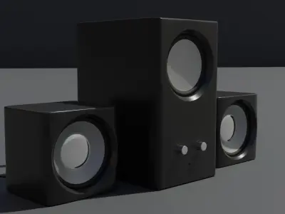 Speakers speaker system 3D model
