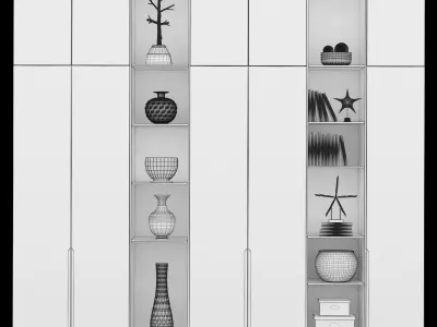 Furniture shelf 012 3D model