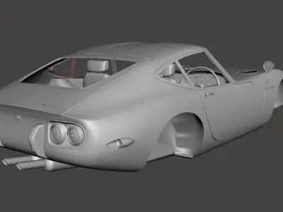 Toyota 2000GT MF10 1967 3D print model