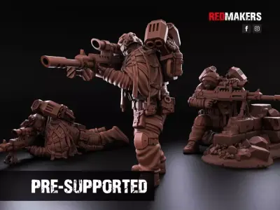 Airborne Division - Snipers of the Imperial Force 3D print model